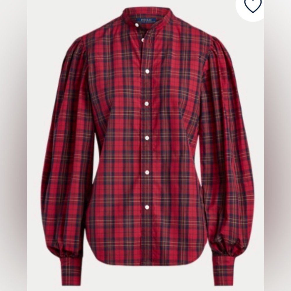 NWT Polo Ralph Lauren Womens Plaid Button Down Size 4